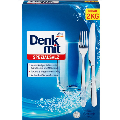 Сіль для посудомийних машин Denkmit Spülmaschinen-Salz Spezial, 2 кг